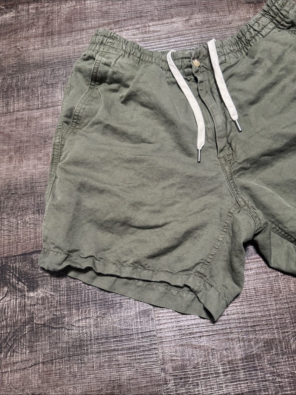 Polo by Ralph Lauren Olive Green Drawstring Men's Shorts - Picture 2 of 7